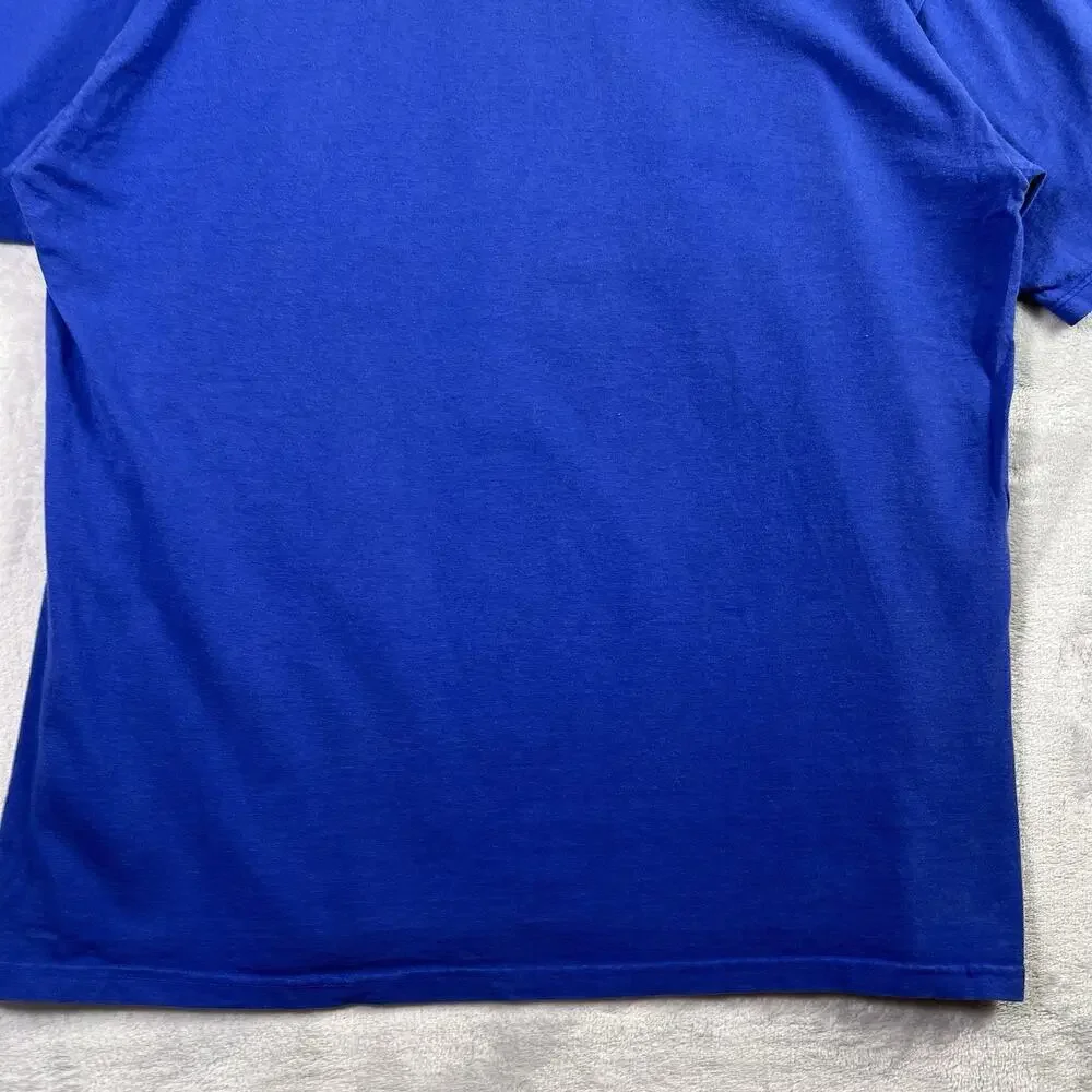 Vintage 1996 New York Mets T-Shirt Men's XL Blue/Orange‎ Chalkline Made in USA